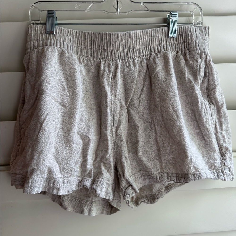 Old Navy Women's High Waist khaki linen Shorts